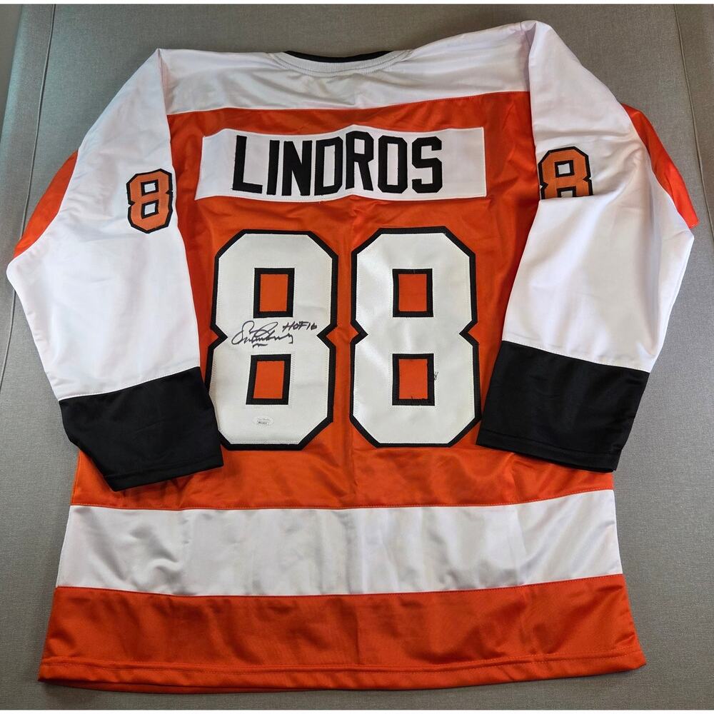 Eric Lindros Signed Philadelphia Flyers Jersey JSA HOF 16 Autograph XL